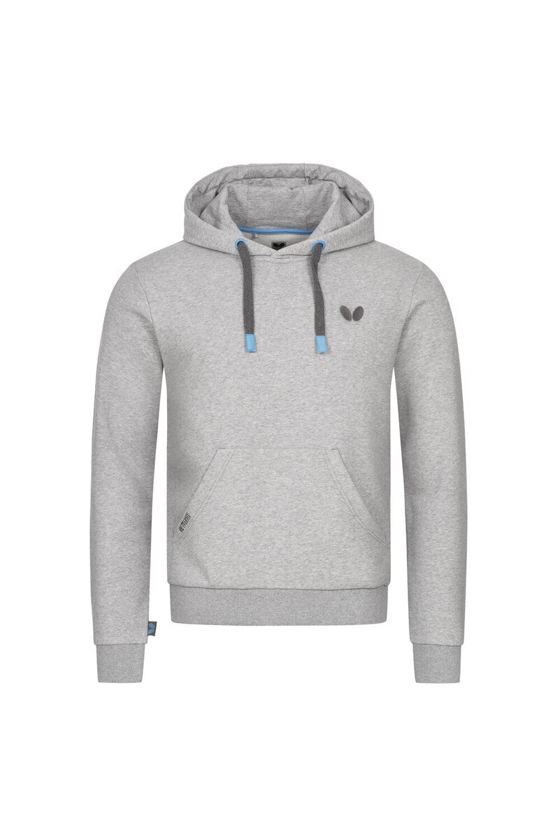 Butterfly Meranji Hoodie: Entire shot of the Light Grey
